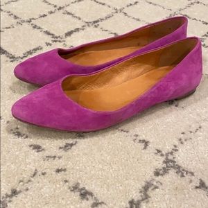 J. Crew Suede Pointy Toe Flat